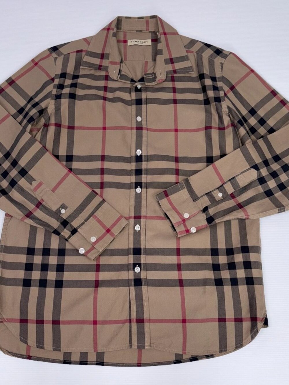BURBERRY Men's large checked shirt